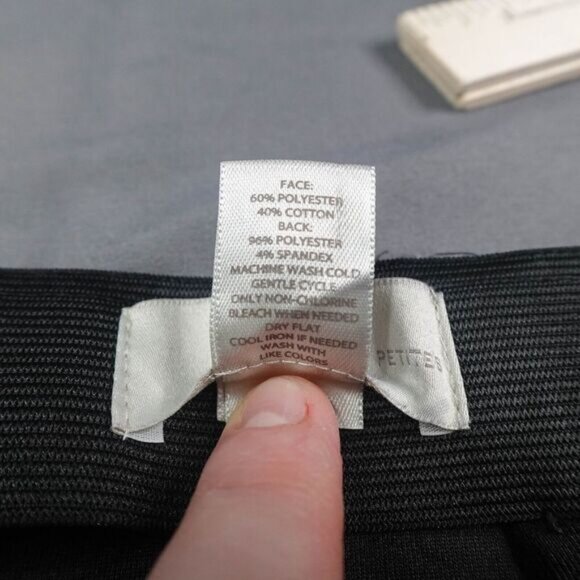 LOFT Womens Skirt 8 Petite Black Textured Mini Everyday Office Career Day Y2K - Picture 5 of 10